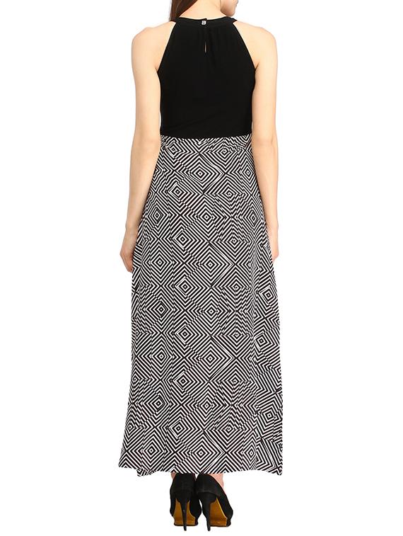 keyhole back halter neck maxi dress - 10714992 - Zoom Image - 3
