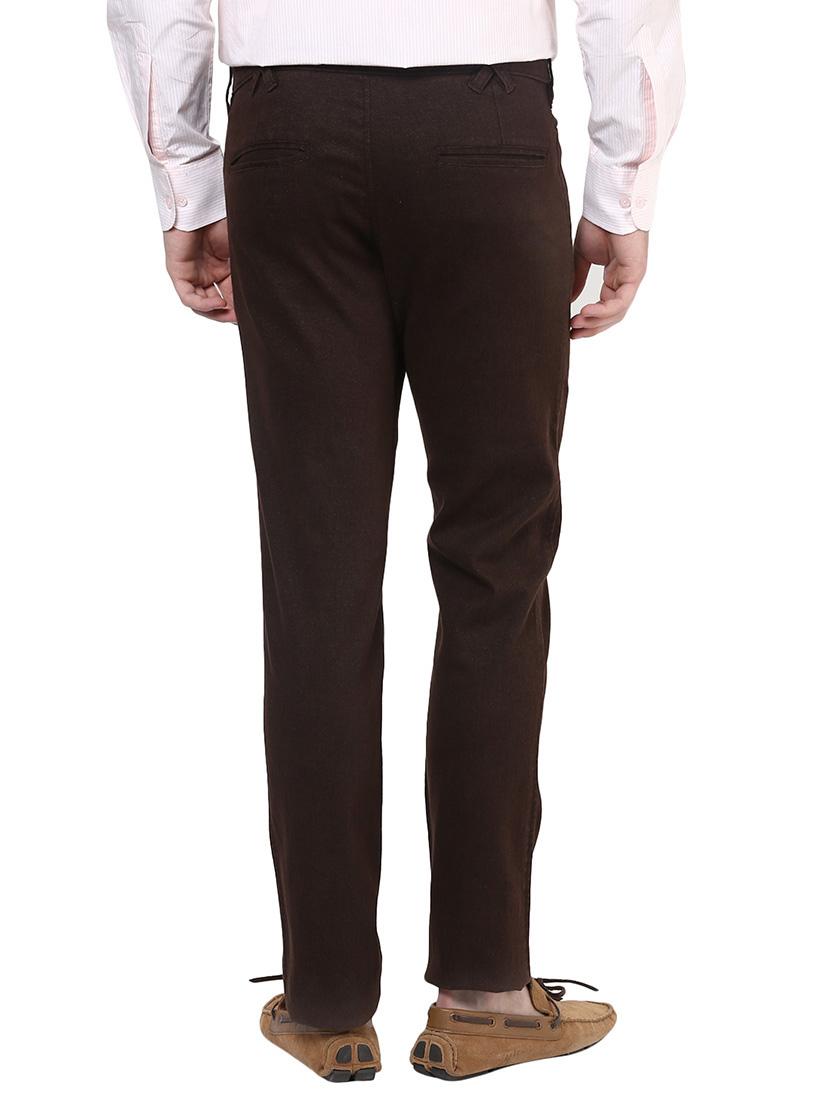 brown cotton chinos - 10736853 - Zoom Image - 3