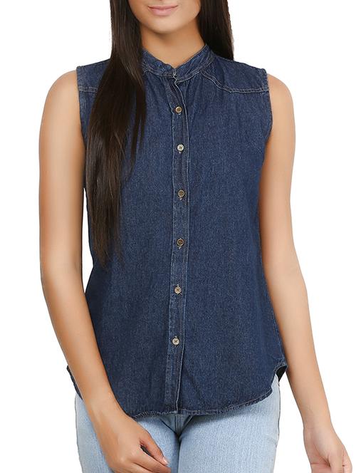 blue denim shirt - 10742883 - Standard Image - 1