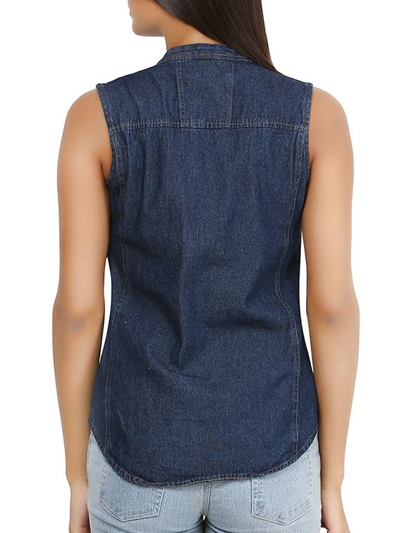 blue denim shirt - 10742883 - Zoom Image - 3