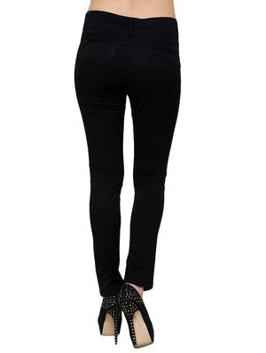 black cotton lycra chinos - 10743784 - Standard Image - 3