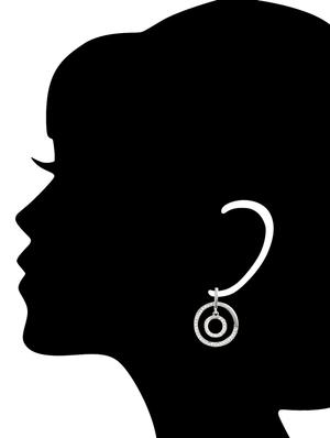 silver metal alloy earring - 10751860 - Standard Image - 3