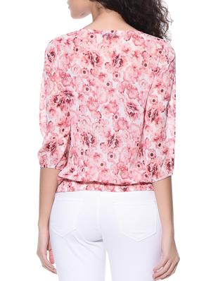 floral blouson top - 10768147 - Standard Image - 3