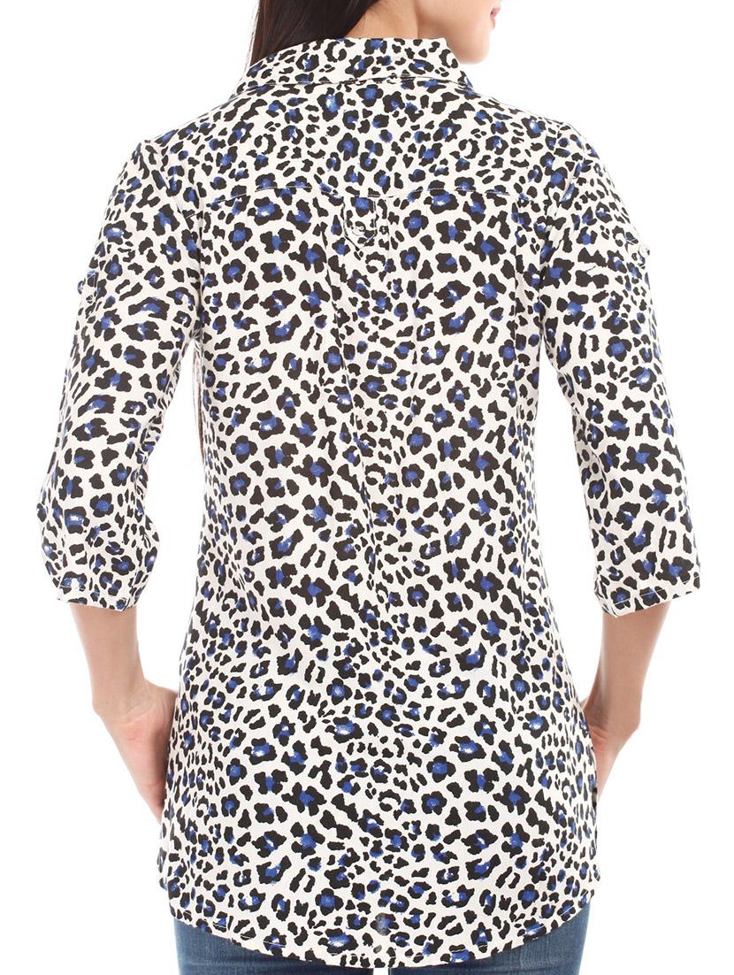 Animal Print Rayon Shirt - 1077989 - Zoom Image - 3