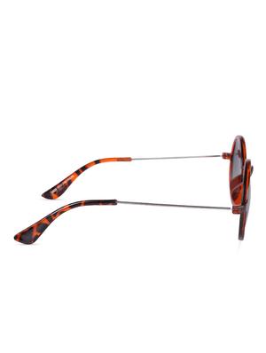 Black UV Protected Polycarbonate Round Sunglasses - 1079618 - Standard Image - 3