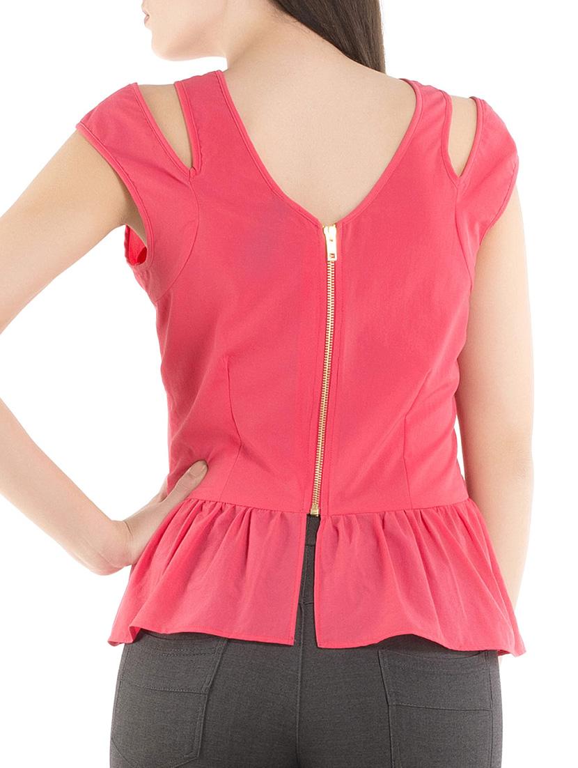 pink crepe top - 10803370 - Zoom Image - 3