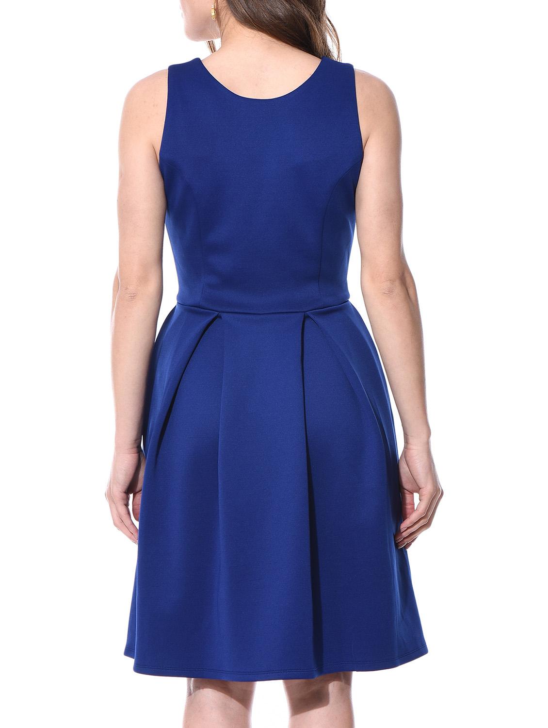 v neck fit & flare dress - 10805975 - Zoom Image - 3