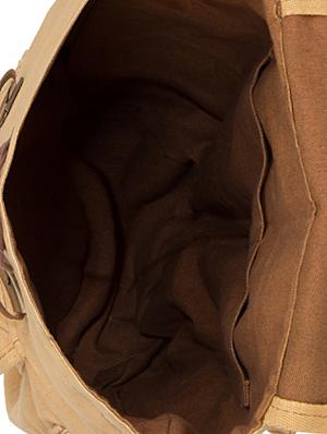 Beige canvas backpack - 1080809 - Standard Image - 3