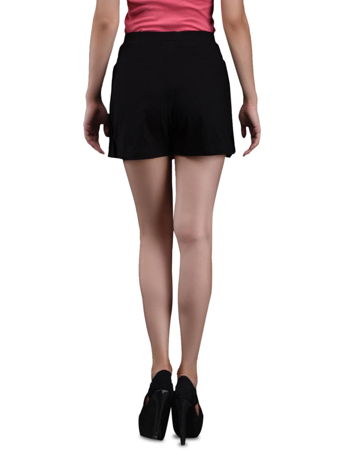 black Cotton lycra skort - 1081306 - Zoom Image - 3