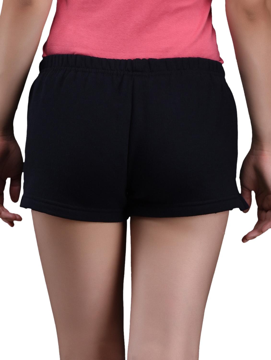 navy blue cotton fleece hot pants - 1081314 - Zoom Image - 3