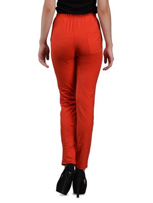 red cotton knit lycra leggings - 1081324 - Standard Image - 3