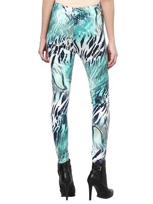 green polyester leggings - 10823579 - Standard Image - 3