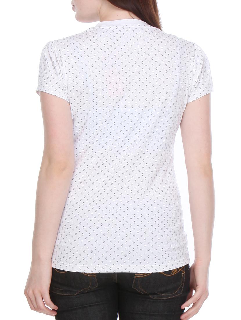 white cotton printed top - 10838642 - Zoom Image - 3
