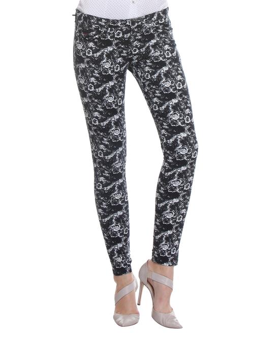 black cotton jeggings - 10838844 - Very Small Image - 1