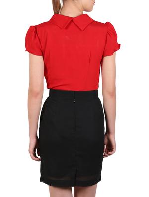 tulip sleeved ruffled top - 10841380 - Standard Image - 3
