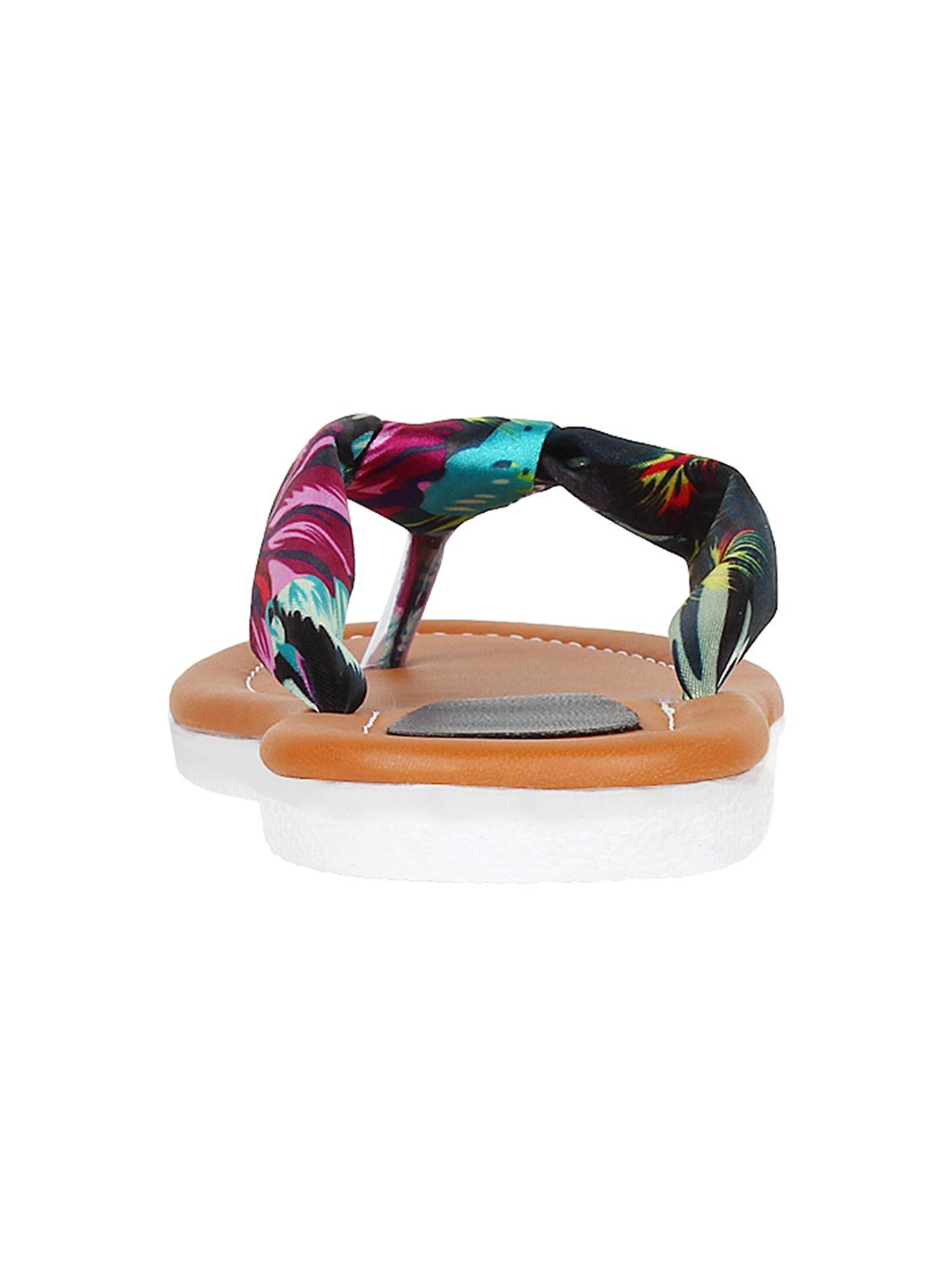 black leatherette slip on sandal - 10842631 - Zoom Image - 3