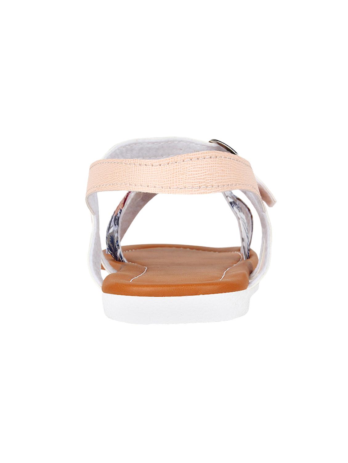 pink leatherette ankle strap sandals - 10842636 - Zoom Image - 3