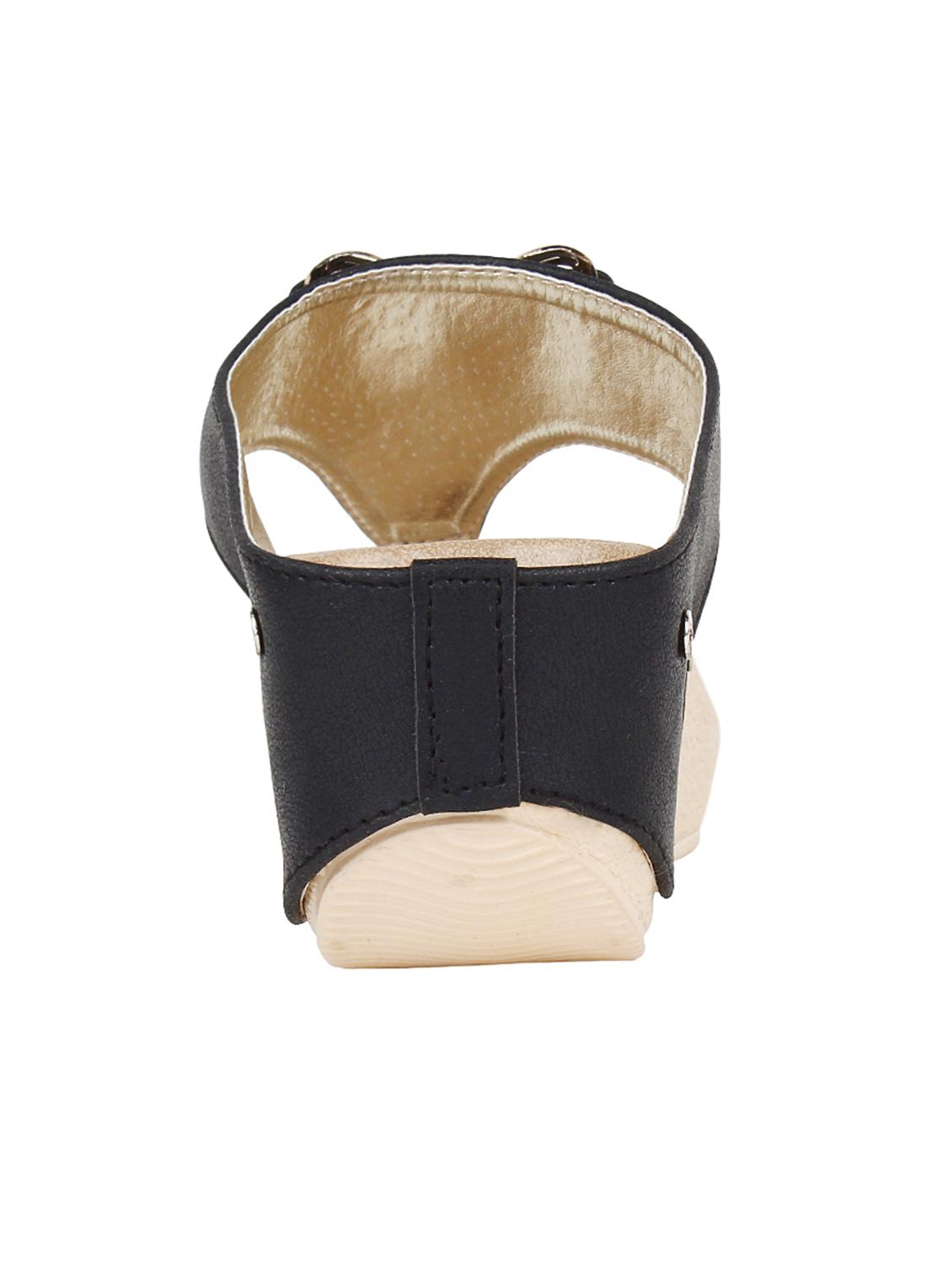 black leathrette wedge - 10842674 - Zoom Image - 3