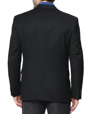 black cotton formal blazer - 10847070 - Standard Image - 3
