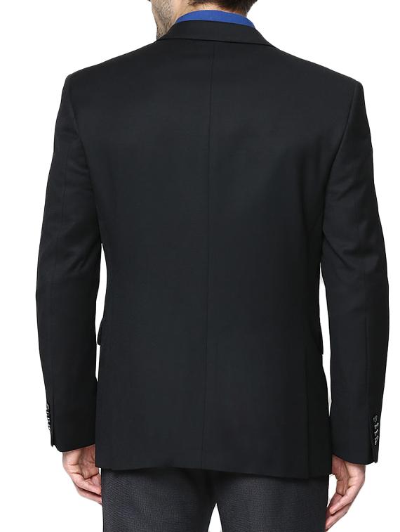 black cotton formal blazer - 10847070 - Zoom Image - 3
