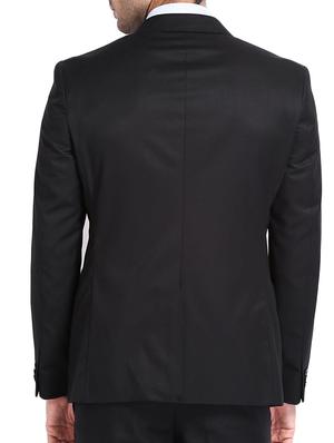 black cotton formal blazer - 10847072 - Standard Image - 3