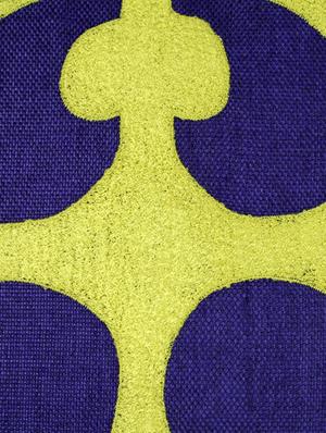 indigo & lemon yellow bird cushion cover - 10857332 - Standard Image - 6