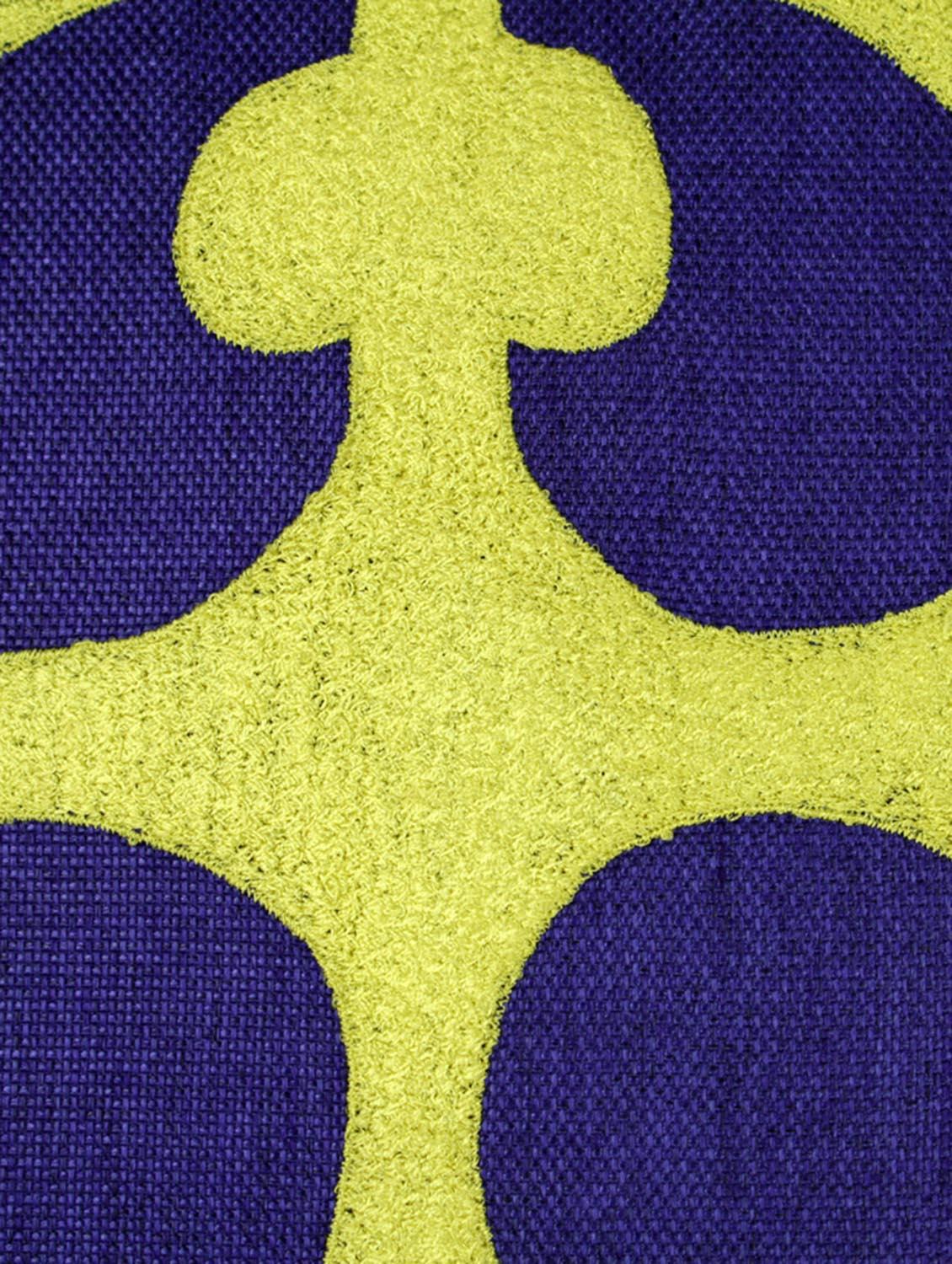 indigo & lemon yellow bird cushion cover - 10857332 - Zoom Image - 6