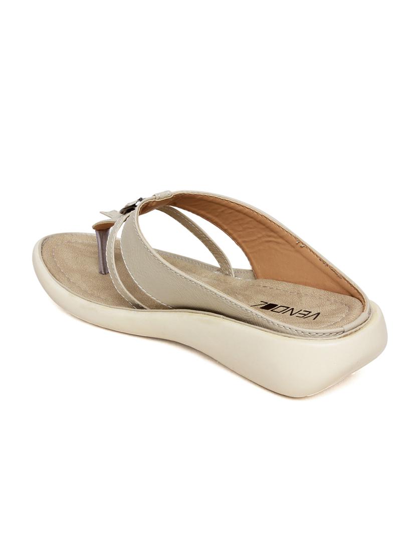 beige faux leather slippers - 10858300 - Zoom Image - 3