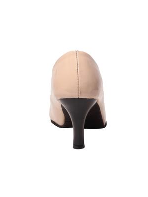 cream leatherette pumps - 10859174 - Standard Image - 3