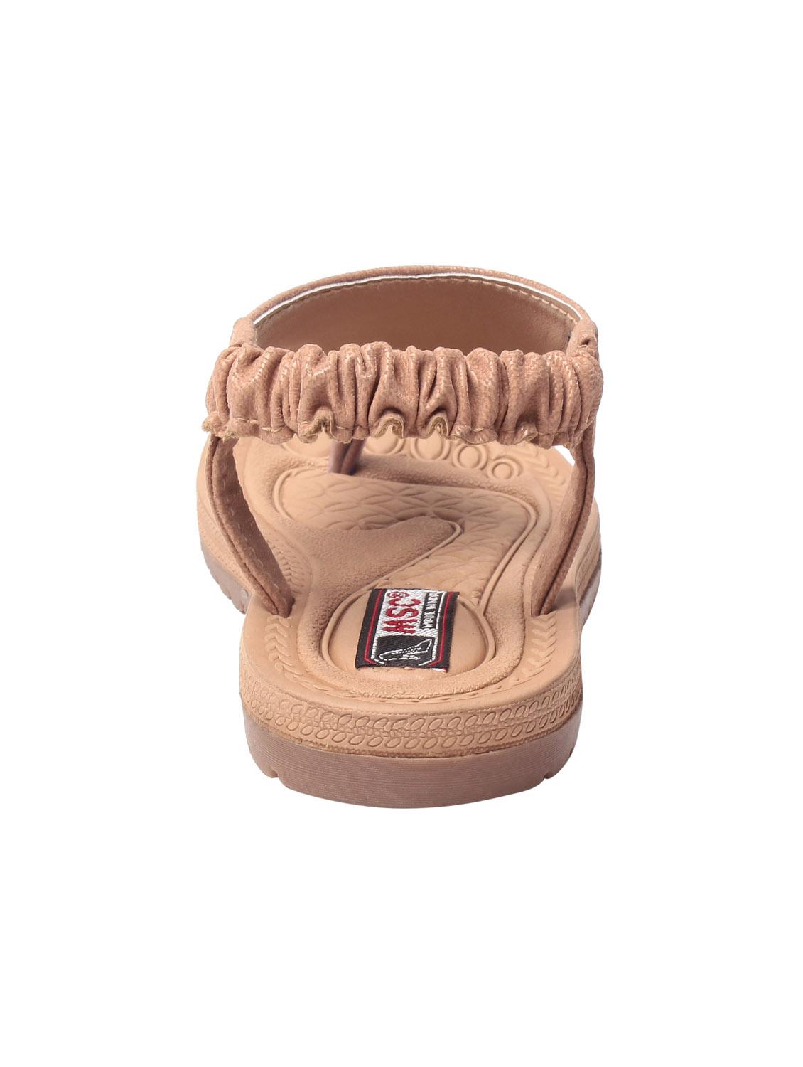 beige leatherette back strap sandals - 10859175 - Zoom Image - 3
