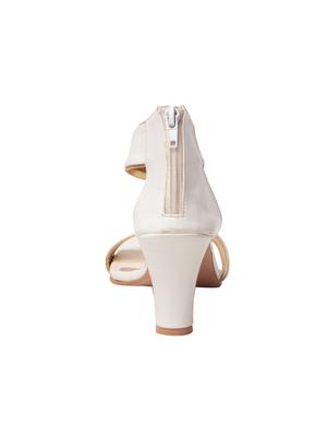 white leatherette sandals - 10859203 - Standard Image - 3