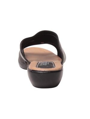 black leatherette sandal - 10859240 - Standard Image - 3