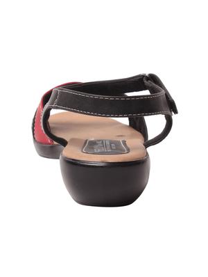 black leatherette sandals - 10859242 - Standard Image - 3