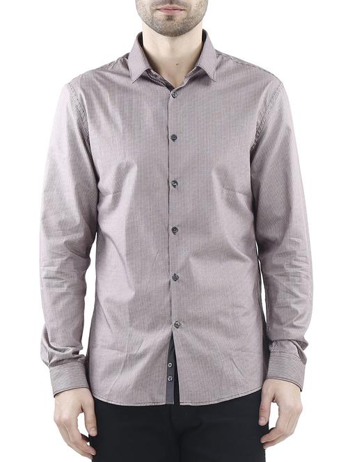 lavender cotton casual shirt - 10880942 - Standard Image - 1