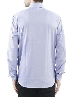 blue cotton casual shirt - 10880948 - Standard Image - 3