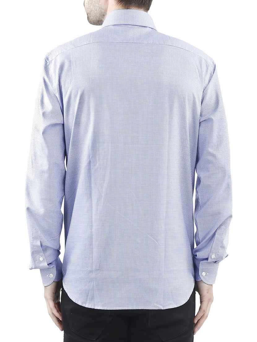 blue cotton casual shirt - 10880948 - Zoom Image - 3