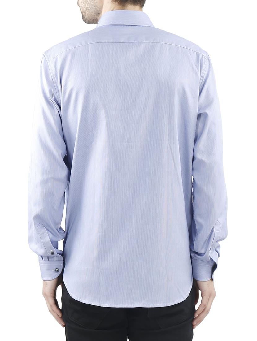 blue cotton casual shirt - 10880958 - Zoom Image - 3