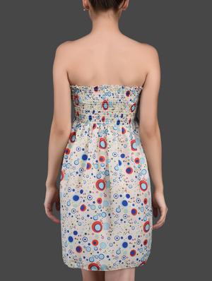 bubbles printed chiffon tube dress - 1089835 - Standard Image - 3