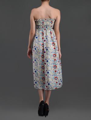 bubble print strapless chiffon long dress - 1089848 - Standard Image - 3
