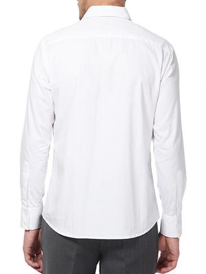 white cotton casual shirt - 10899295 - Standard Image - 3