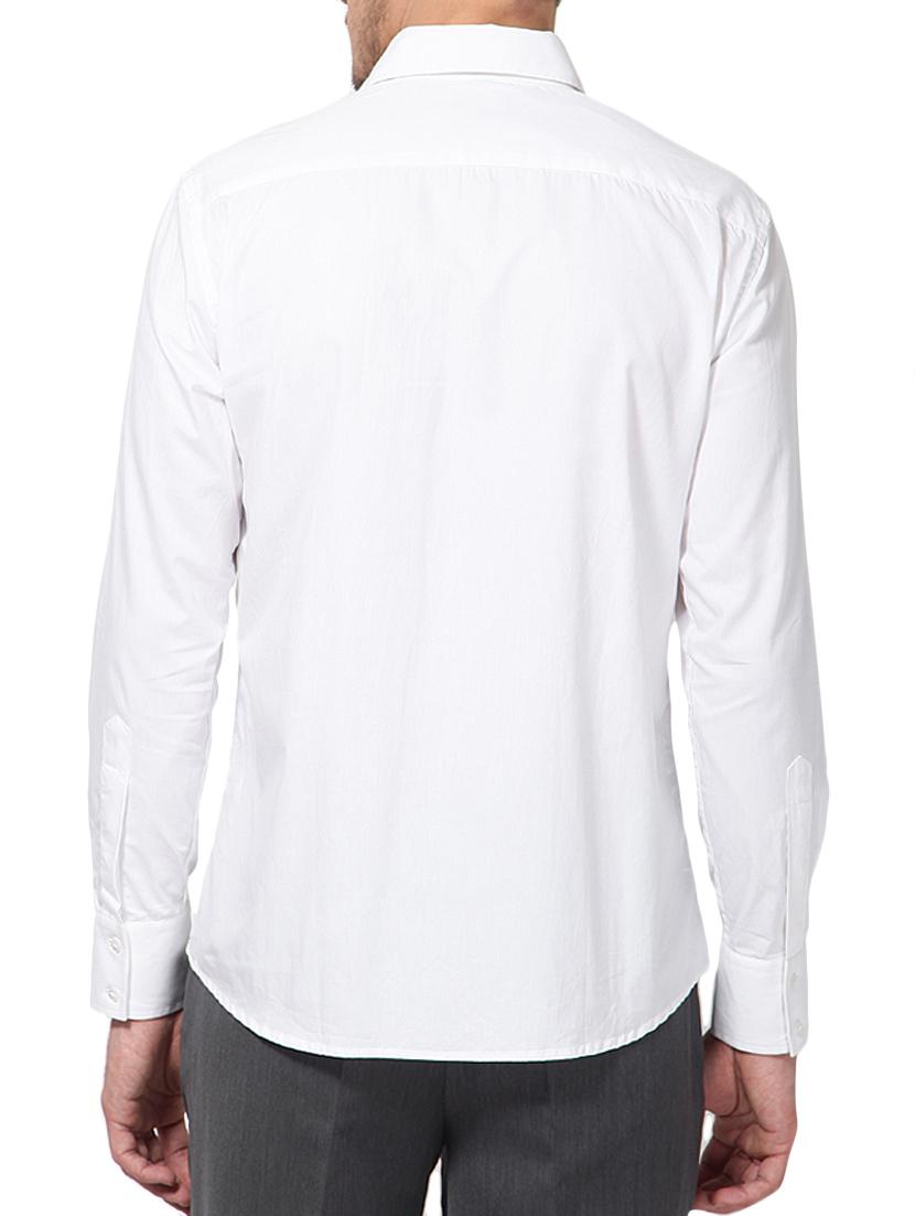 white cotton casual shirt - 10899295 - Zoom Image - 3