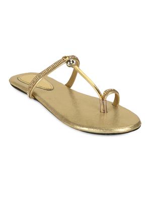 gold Embellished sandals - 1090949 - Standard Image - 3
