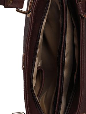 brown leatherette handbag - 10925132 - Standard Image - 3