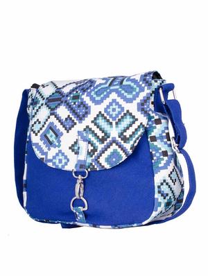 multi colored canvas printed sling bag - 10934952 - Standard Image - 3