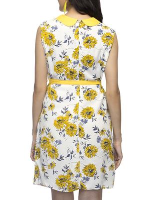 peter pan neck floral sheath dress - 10935180 - Standard Image - 3