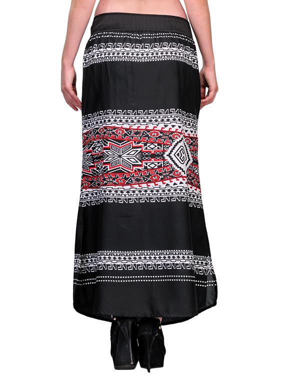 black crepe skirts - 10962251 - Zoom Image - 3