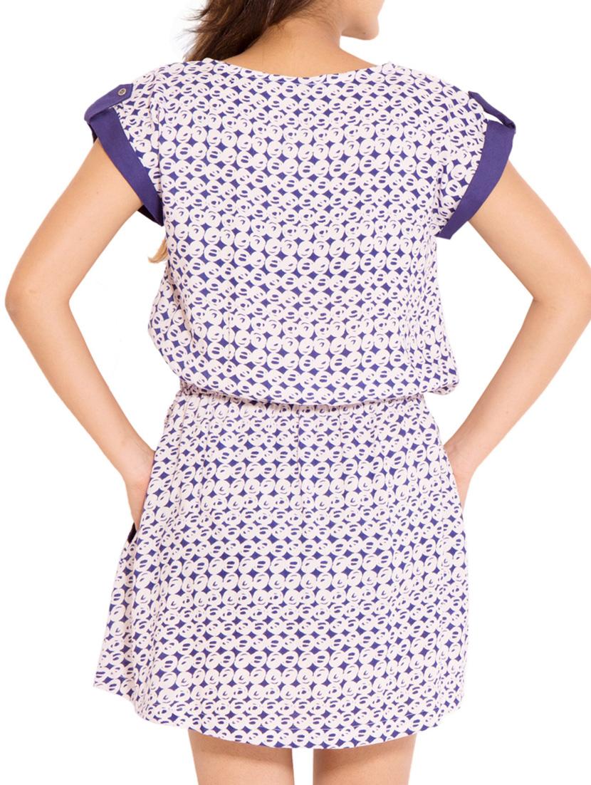 tie knot front floral a-line dress - 10968282 - Zoom Image - 3
