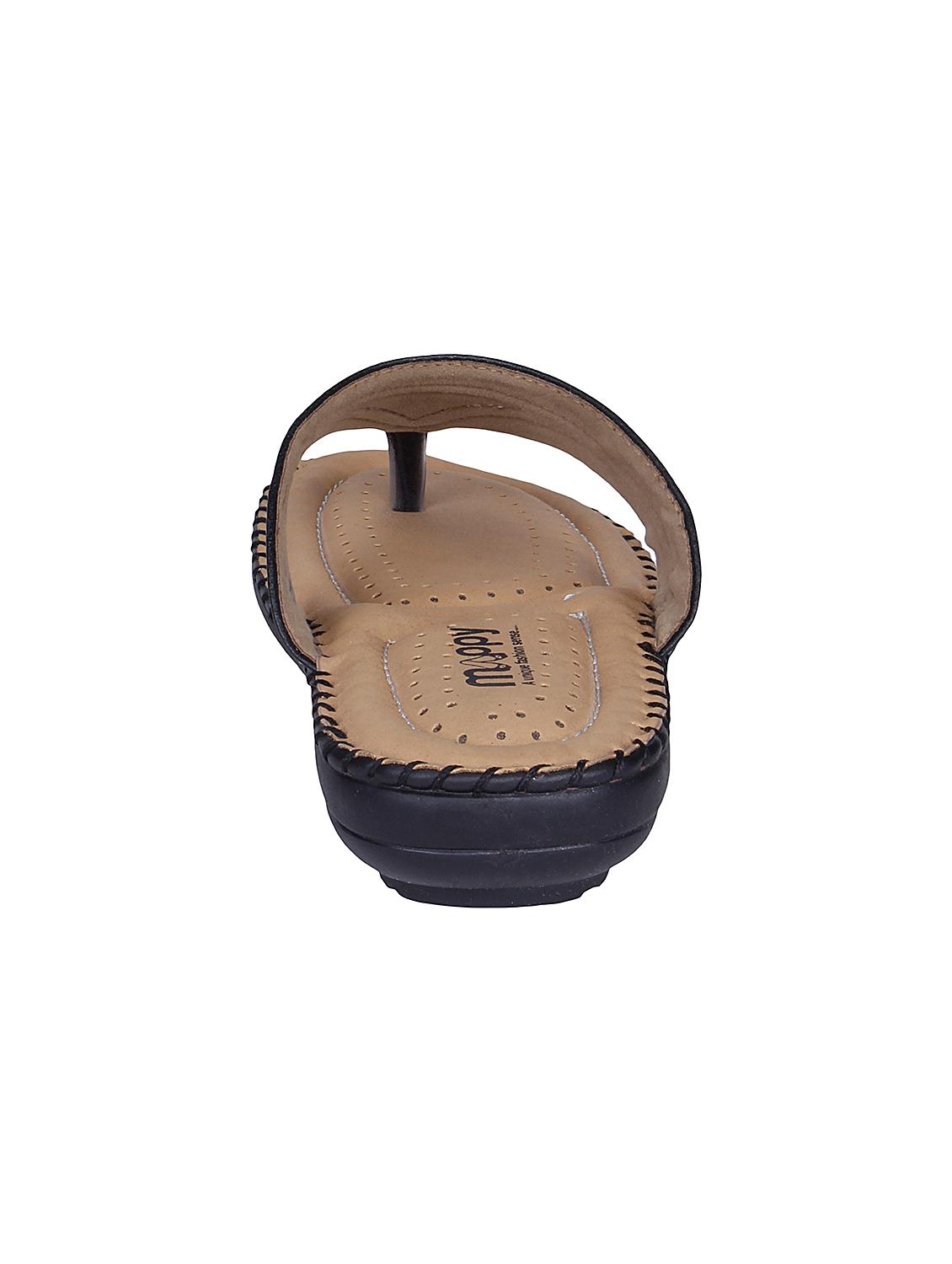 black faux leather sandals - 10986459 - Zoom Image - 3