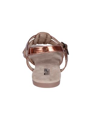 brown faux leather sandals - 10986479 - Standard Image - 3