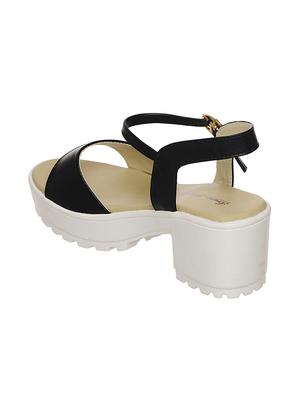 black faux leather sandal - 11004771 - Standard Image - 3